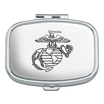 Eagle Globe Logo - Marine Corps USMC Black White Eagle Globe Anchor Logo
