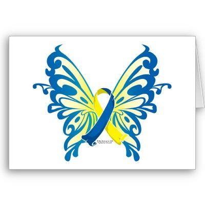Down Syndrome Butterfly Logo - Down Syndrome Butterfly Ribbon. TATTOOS. Cancer