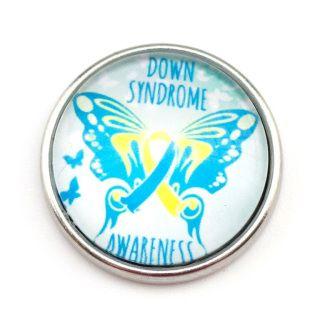 Down Syndrome Butterfly Logo - Down Syndrome Awareness with Butterfly | Sassy Snap Jewelry