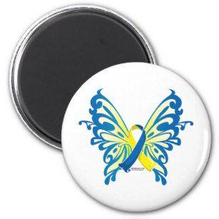 Down Syndrome Butterfly Logo - Down Syndrome Butterfly Home Décor, Furnishings & Pet Supplies