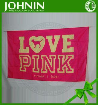 Love Pink Victoria Secret Logo - Large 3x5 Love Pink Victoria's Secret Promotion Banner Dog ...