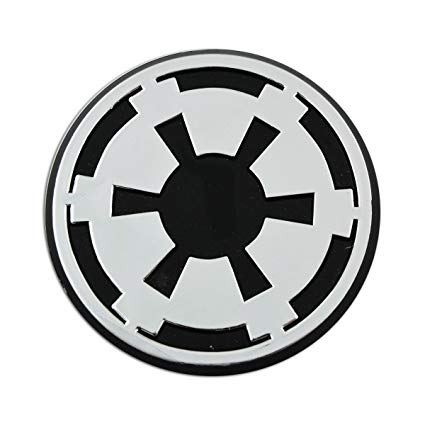 Galactic Empire Logo - Amazon.com: Imperial Galactic Empire Logo Chrome Auto Emblem - 3