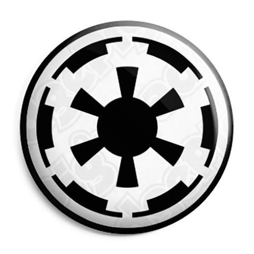 Galactic Empire Logo - Star Wars - Galactic Empire Logo Button Badge, Fridge Magnet, Key ...