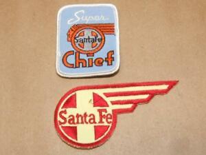 Santa Fe Station Logo - 2 Santa Fe Railroad Train Station Logo Advertising Patches | eBay