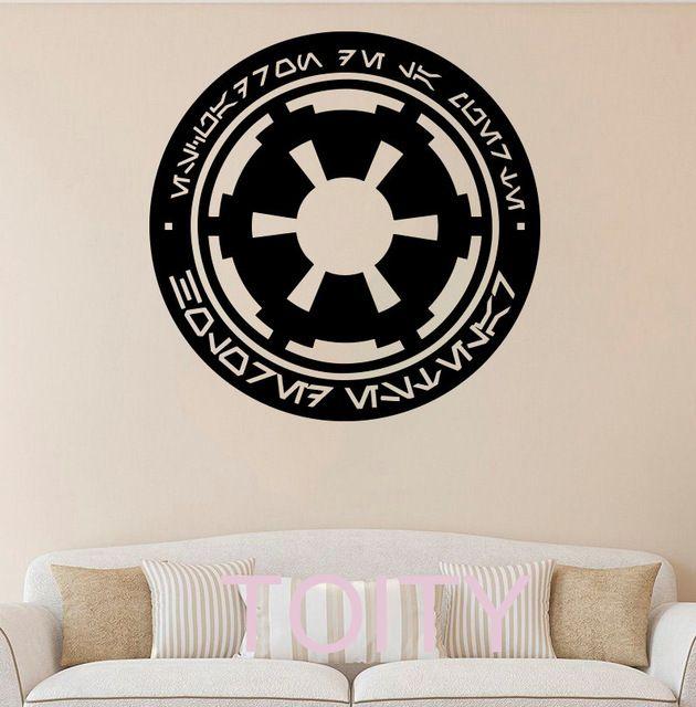 Galactic Empire Logo - Aliexpress.com : Buy Galactic Empire Wall Sticker Star Wars Symbol ...