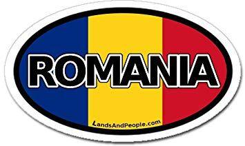Romanian Car Logo - Amazon.com: Romania and Romanian Flag Car Bumper Sticker Decal Oval ...