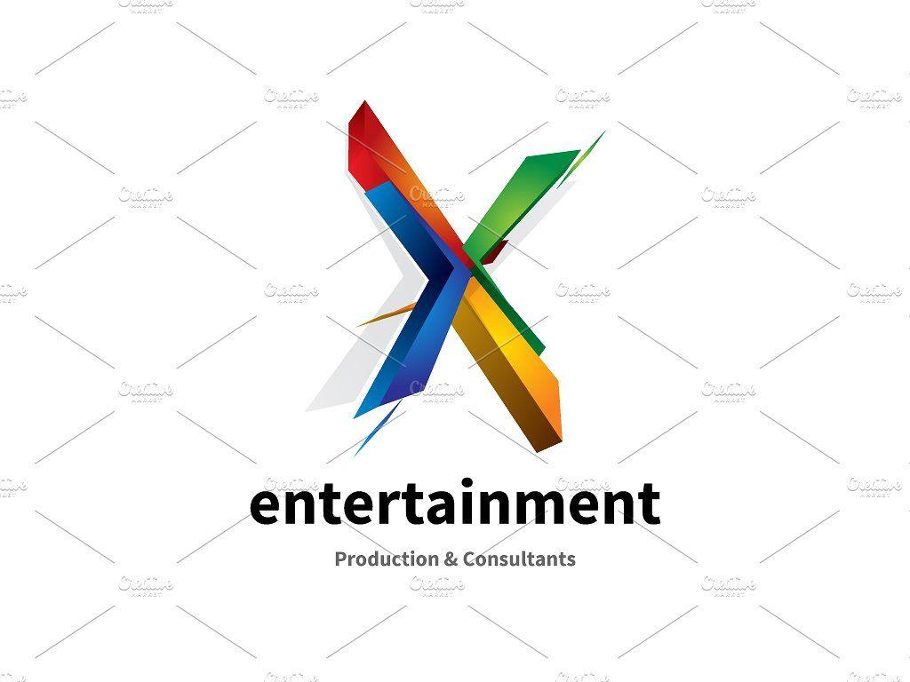 X -Men Logo - X letter, alphabet logo ~ Logo Templates ~ Creative Market
