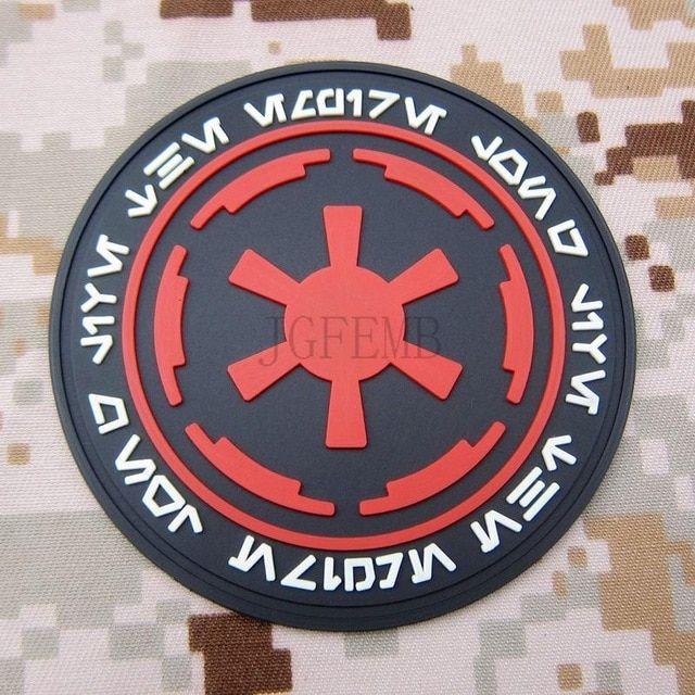 Galactic Empire Logo - Color IMPERIAL Galactic Empire Logo Military Morale 3D PVC patch ...