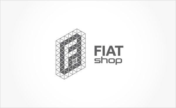 Romanian Car Logo - FiatShop Romanian Car Part Selling Company Logo & Business Card Design