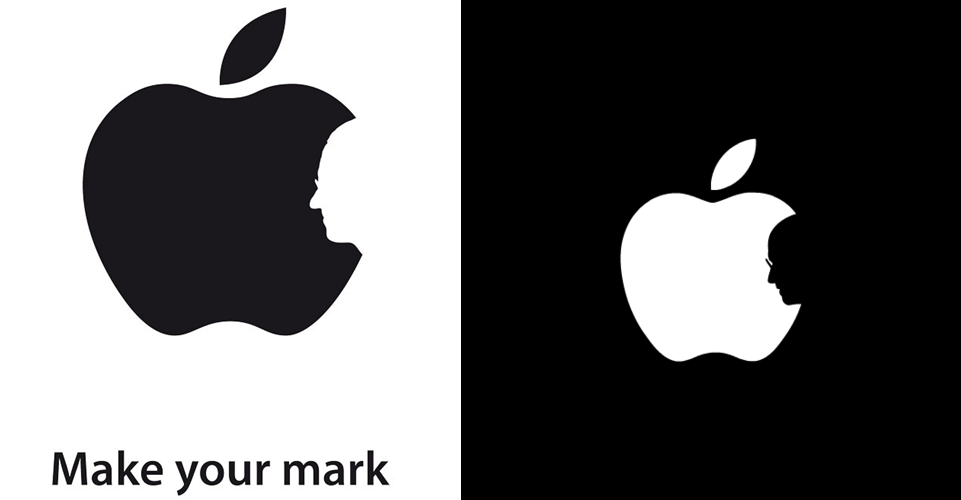 Steve Jobs with Apple Logo - Jonathan Mak Clears He Did Not Rip Off Jobs Tribute Apple Logo