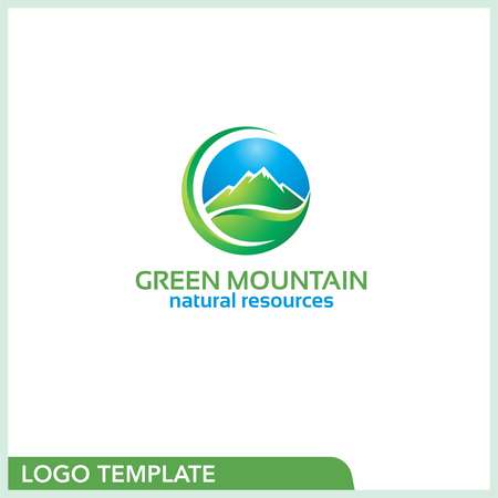 Green Mountain Logo - Green Mountain Logo Design Template | HQGraphics