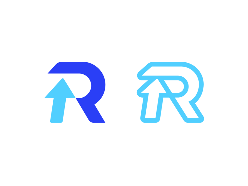 Turquoise Arrow Logo - R + Arrow Logo Exploration (WIP — Choose one) by Mihai Dolganiuc ...