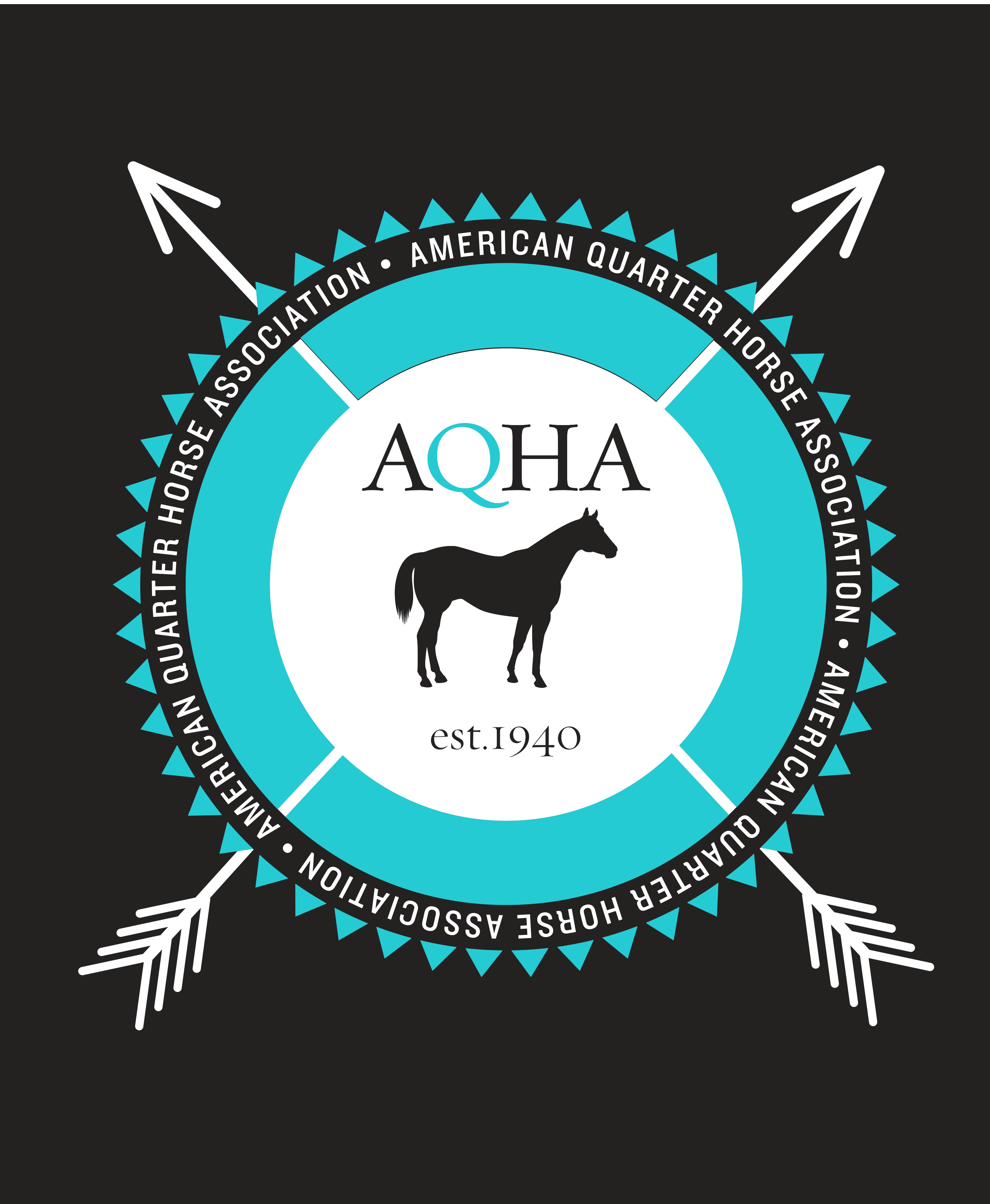 Turquoise Arrow Logo - AQHA Arrow Logos