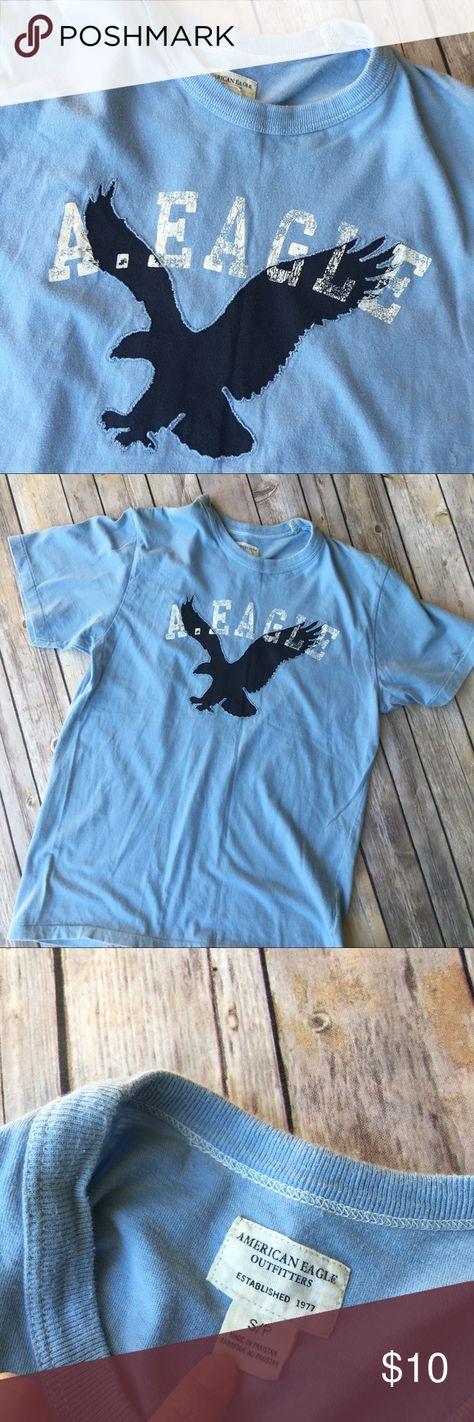 Navy Blue Eagle Logo - ❗️BOGO Sale❗ AEO baby blue eagle Tee shirt | My Posh Picks ...