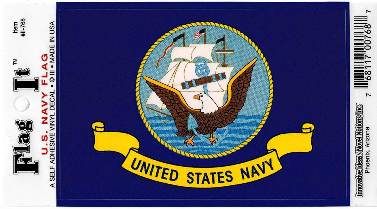 Navy Blue Eagle Logo - Cultural Exchange U.S. Navy Eagle Logo Banner Flag Car