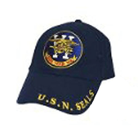 Navy Blue Eagle Logo - US Military Patriotic Adjustable Cap Hat - US Navy - U.S.N. Blue ...
