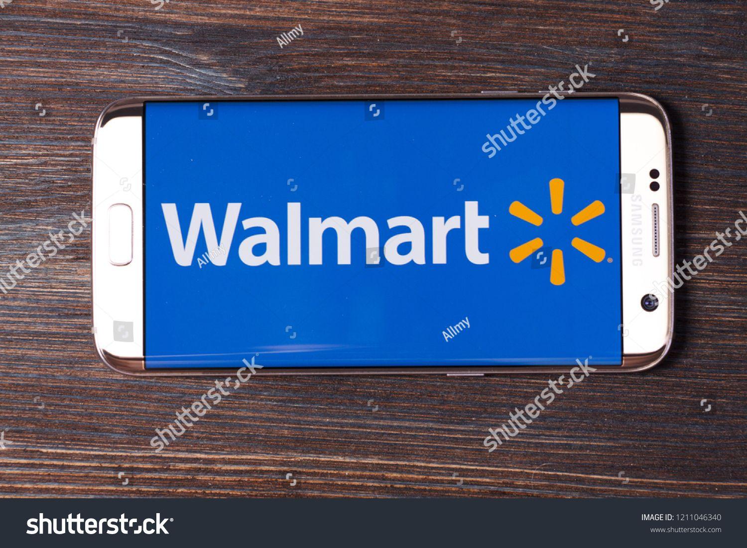 Walmart App Logo - Kazan, Russian Federation 2018: Walmart app logo on Samsung