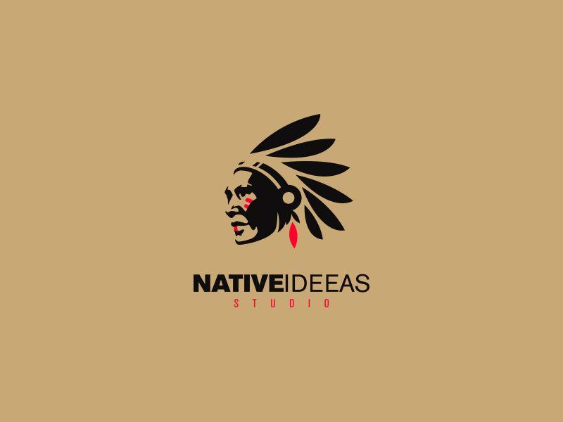 American Indian Logo - Native Ideas Logo by Cajvanean Alexandru | Dribbble | Dribbble