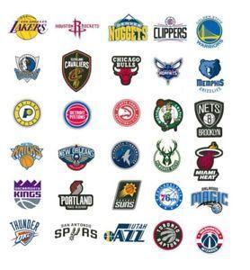 Basketball Team Logo - NBA Decal Stickers Basketball Team Logos Licensed Complete Set of ...