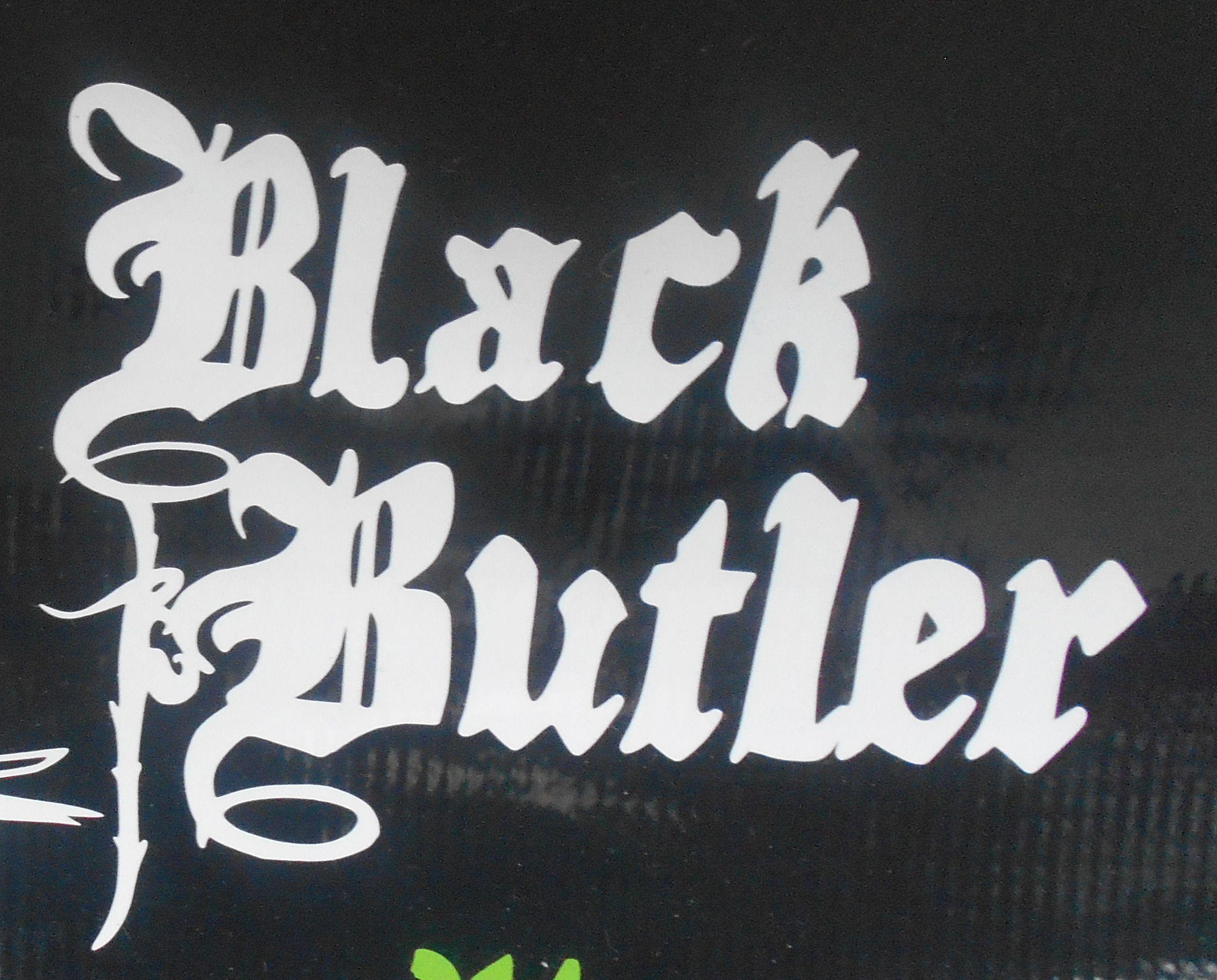 Black Butler Logo - Black Butler Logo Vinyl Decal – DJ's Decals
