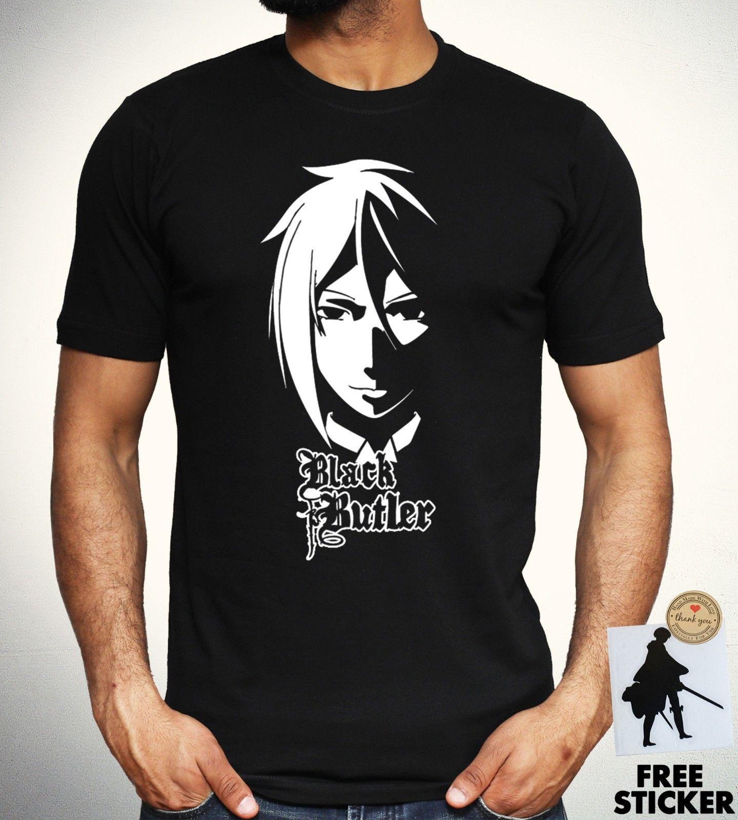 Black Butler Logo - Black Butler Logo T Shirt Sebastian Ciel Anime Manga T Cosplay Top ...
