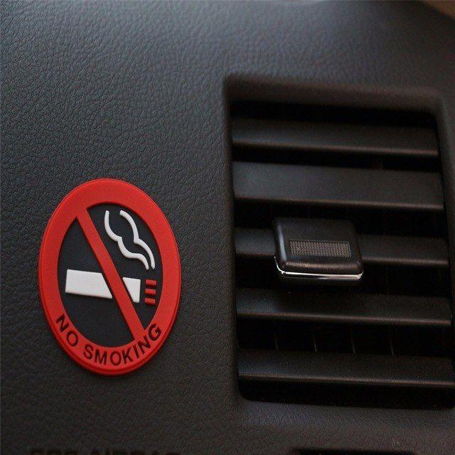 Smoking VW Logo - Car styling No smoking logo car stickers For Volkswagen VW polo ...