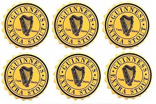 Guinness Extra Stout Logo - Amazon.com | Guinness Extra Stout Rubber Bar Coasters Spill Mats set ...