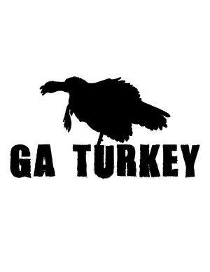 Black Bird GA Logo - GA DEER & GA TURKEY Gear
