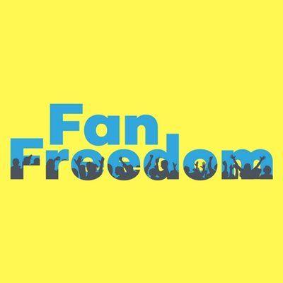 Blue Fan and Yellow Logo - Fan Freedom