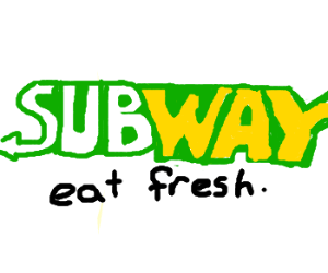 Subway Eat Fresh Logo - Subway, eat fresh. drawing