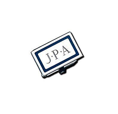 Blue Rectangle in Blue P Logo - Legere Scl-350 Sterling Silver Cuff Link - Blue Sterling Rectangle ...