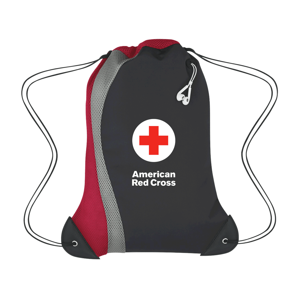 Luggage Red Cross Logo - Lifeguard Mesh Bag String Backpack | Red Cross Store