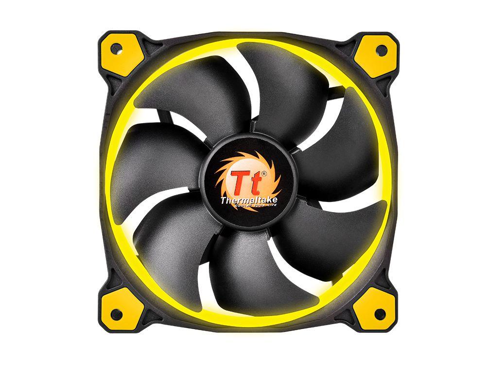 Blue Fan and Yellow Logo - Riing 14 LED Yellow | ttpremium