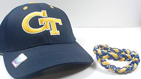 Blue Fan and Yellow Logo - Amazon.com : Georgia Tech Yellow Jackets Hat Cap & Navy Yellow
