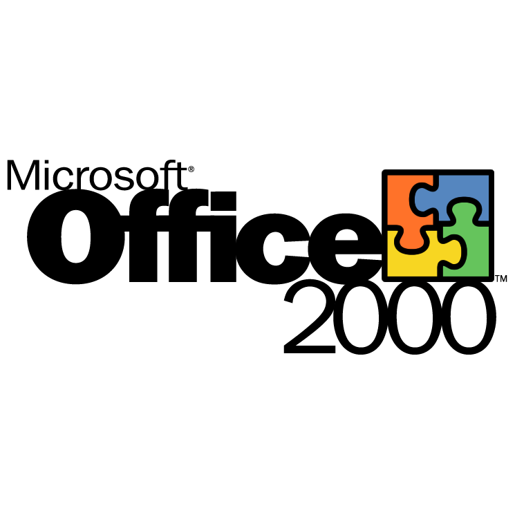 Old MS Logo - Microsoft office 2000 Free Vector / 4Vector