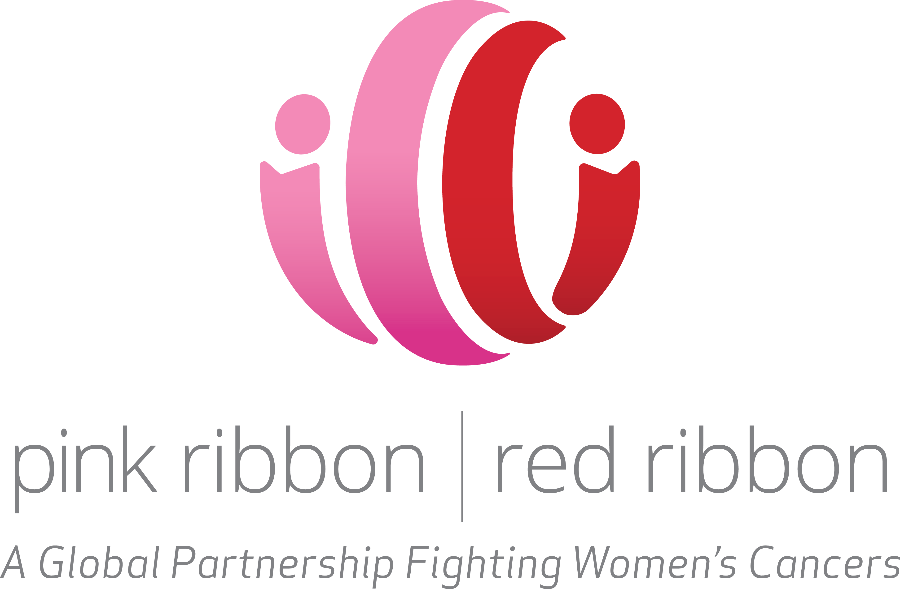 Pink and Red Logo - Red ribbon Logos
