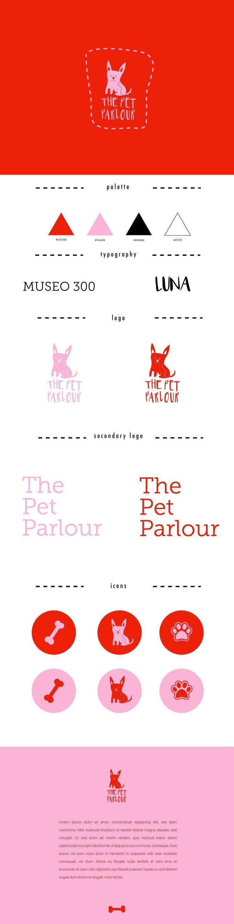 Pink and Red Logo - pink and red branding | quirky branding | minimal logo | minimal ...