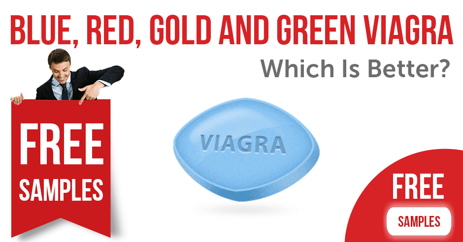 Red Gold and Blue Logo - Blue, Red, Gold and Green Viagra: Which Is Better?
