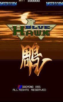 Orange and Blue Hawk Logo - Blue Hawk (video game)