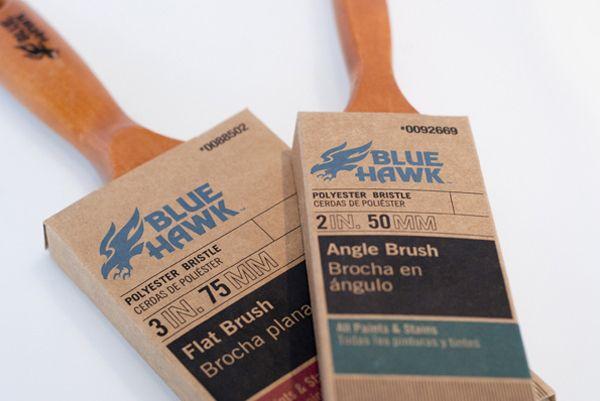 Orange and Blue Hawk Logo - New Packaging for Blue Hawk by United - BP&O