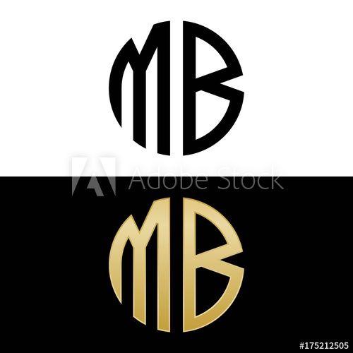 MB Logo - mb initial logo circle shape vector black and gold - Buy this stock ...