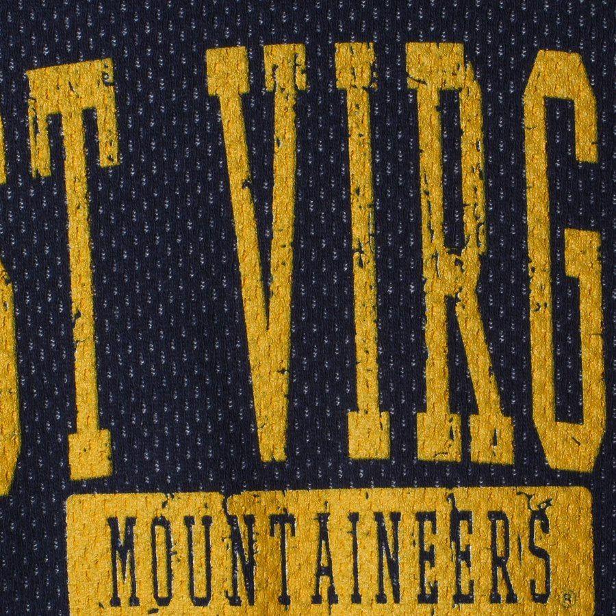 Cool WV Logo - West Virginia Mountaineers Women's Navy Pinhole Cool Down Pullover