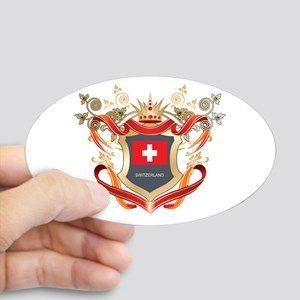 Swiss Shield Logo - Swiss Shield Stickers - CafePress