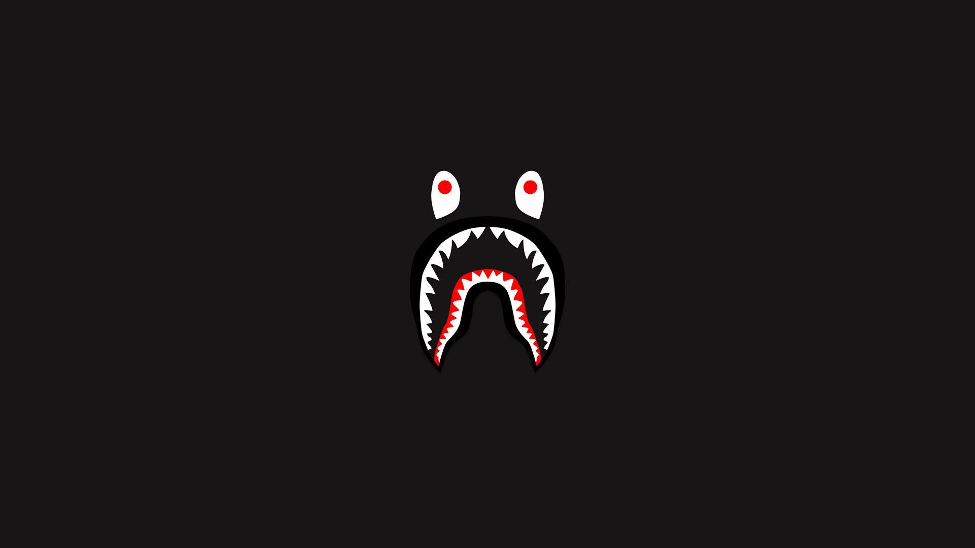 Gold BAPE Shark Logo - Bape Logos