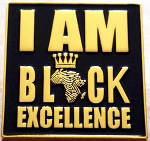 Black Excellence Logo - I AM Black Excellence • I AM Black History •Enamel pin