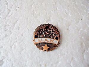 UAW Retiree Logo - Cool Vintage UAW United Auto Workers Retired Member Trade Union Pin