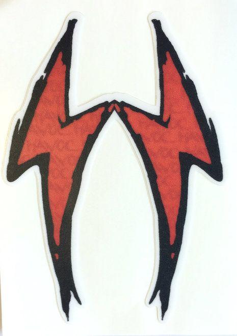 Red Scooters Logo - Havoc Red Logo Sticker - Metrikx Scooters Canada