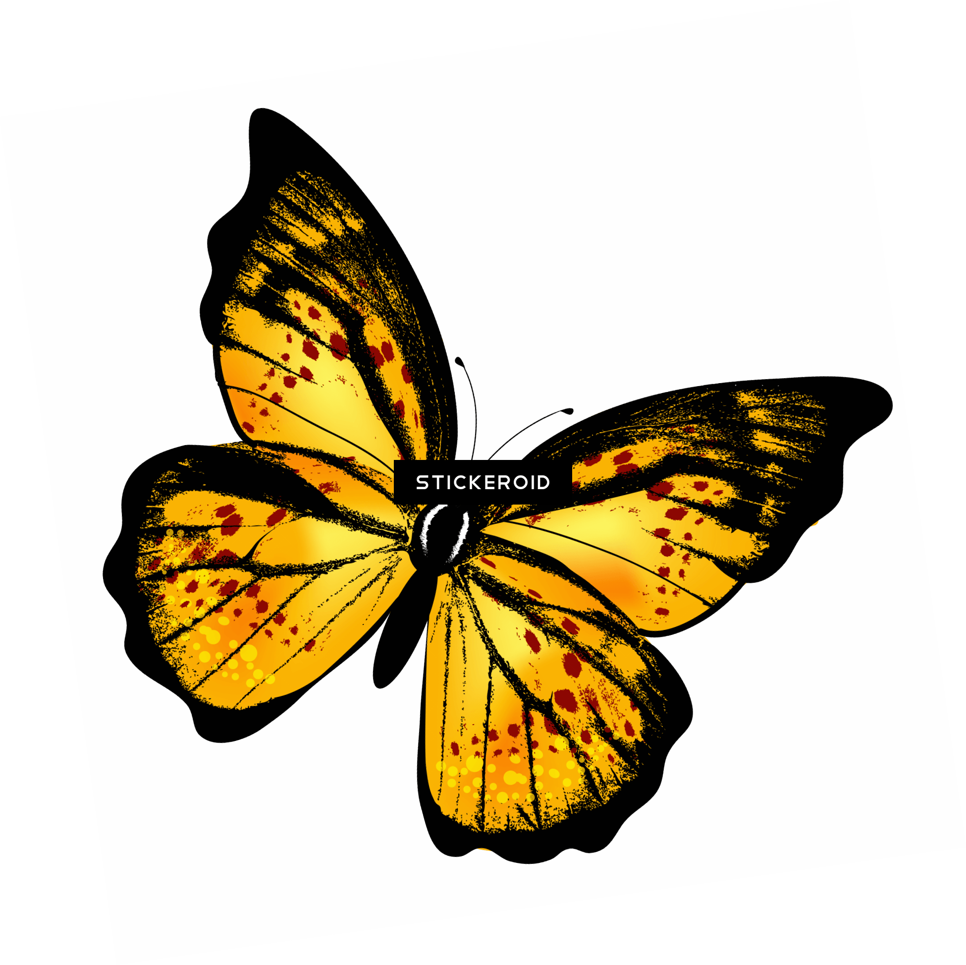 Red and Yellow Butterfly Logo - Yellow Butterfly PNG.PNG