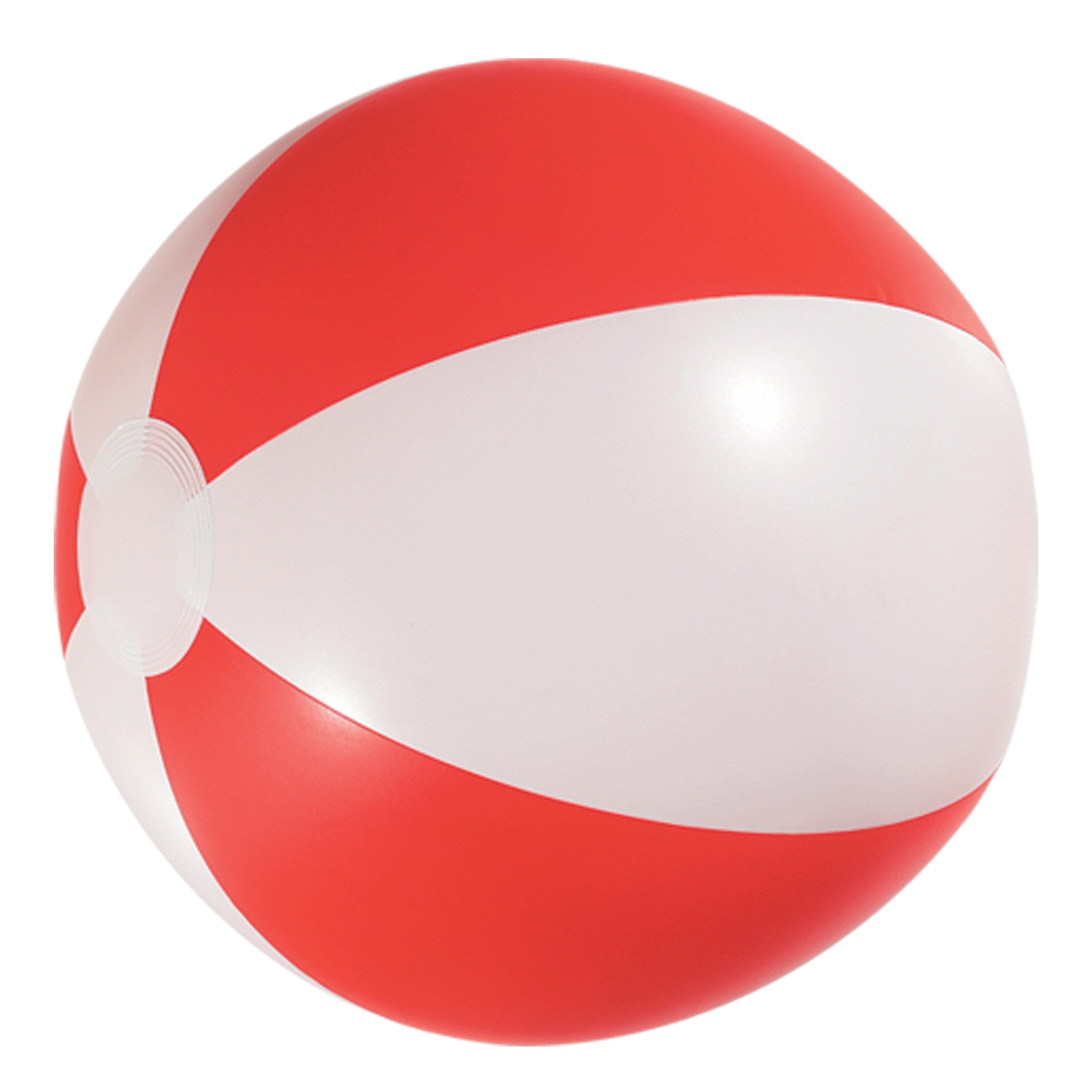 Red and White Sphere Logo - Personalized Beach Ball | Custom Beach Ball | Mines Press