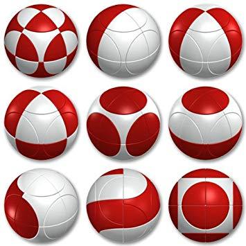 Red and White Sphere Logo - Marusenko Sphere Red/ White: Amazon.co.uk: Toys & Games